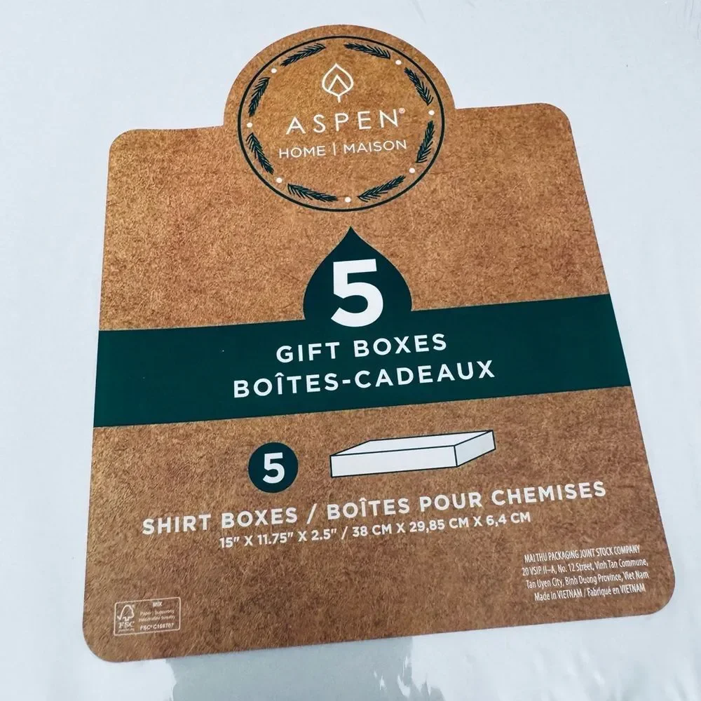 Aspen Woodland Deer Animals Christmas Holiday Gift Shirt Boxes Set